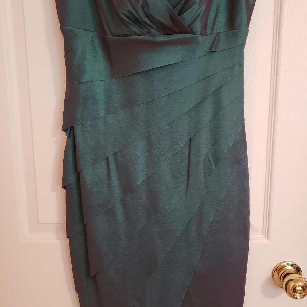 Formal Dress with Side Ruching - Chic, Tailored, Fashionista, Luxury - Picture 4 of 5